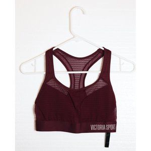 Victoria Sport Bra Player Racerback Burgundy Sm